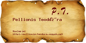 Pellionis Teodóra névjegykártya